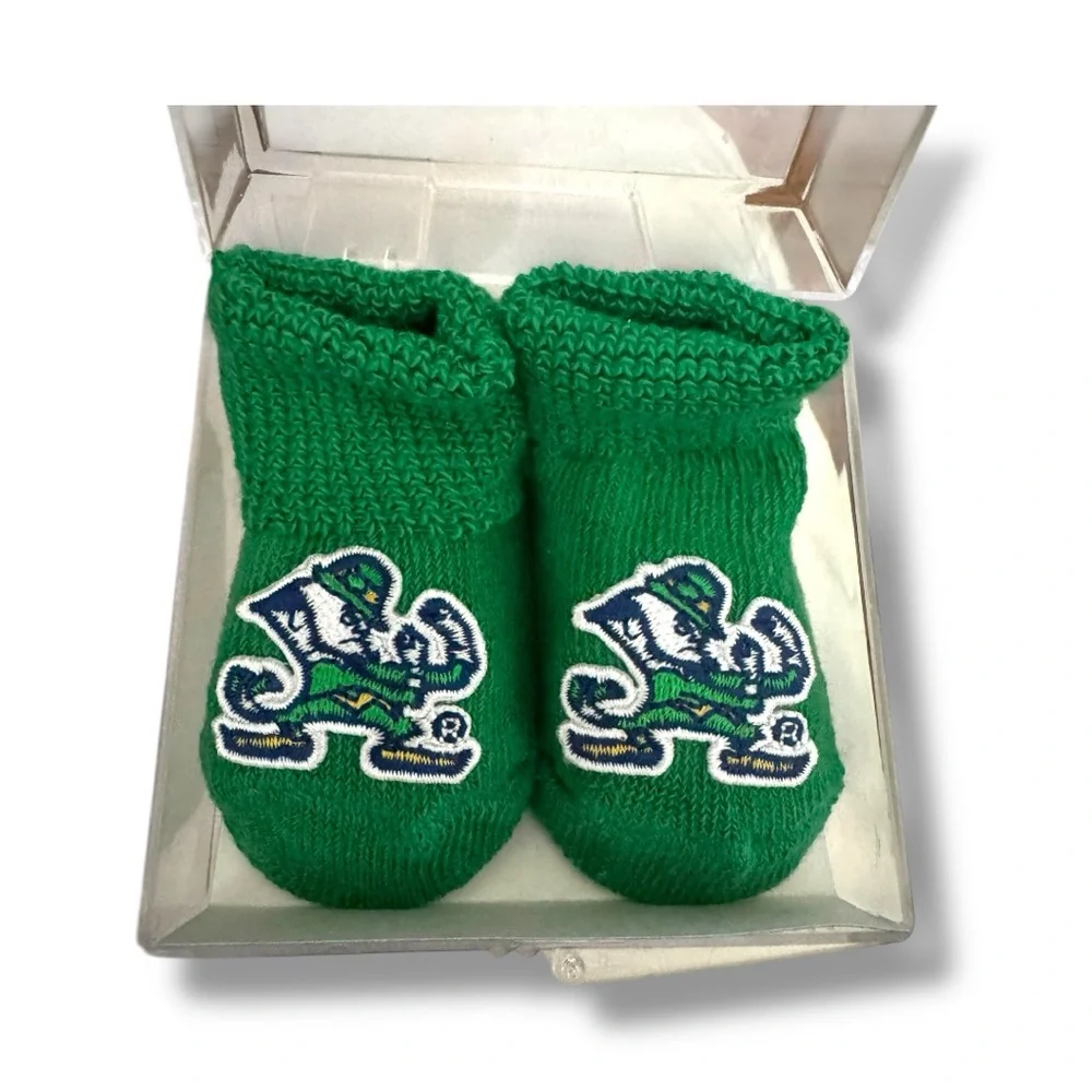 Creative Knitwear New Notre Dame Fighting Irish Newborn Booties🍀